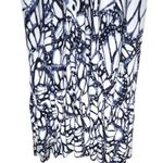 Stillwater Butterfly Abstract Print Long Sleeve Maxi Dress in White/Blue Photo 4