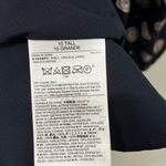 Banana Republic  100% Silk Foulard Long Sleeve Shift Mini Dress Blue Red Ruffle Photo 13