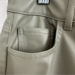 ZARA  Eco-Leather Straight Leg Pants Size: 1 Photo 6