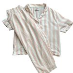 Sincerely Jules Pink & White 2 pc Pajama Set Size M Photo 8