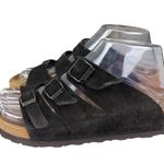 Betula by Birkenstock Florida Black Suede Adjustable Three Strap Sandals 36 US 5 Photo 1