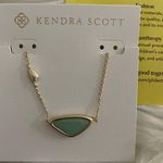 Kendra Scott NWT  Margot Necklace Gold Mint Photo 0