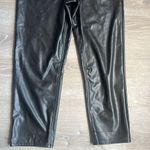 Abercrombie & Fitch The Ankle Straight Ultra High Rise vegan leather Photo 5