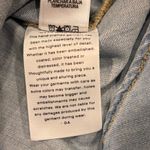 Good American  Weighless Easy Denim Button Up Shirt Size 3 Distressed Light Wash Photo 7