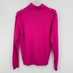 VTG Sk & Company sweater L lambswool angora blend mock neck pullover cable knit Pink Size L Photo 2
