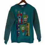 Disney  Pixar Christmas Holiday Nutcracker Furry Sleeves Sweater Size XS Photo 0