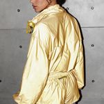 Free People Movement Yellow Gold Reflective Jacket Photo 6