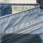 Diesel  Bebel Embroidered Pockets Leather Mini Pocket Low Rise Straight Leg Sz 24 Photo 8