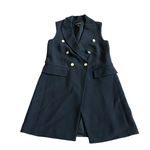 Club Monaco  Selska Black Vest Sleeveless Long-Length Mini Dress Size XS Women's Photo 2