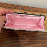 Y2k Vintage Elegant Pink Sequin Clutch with Silver Chain Photo 5