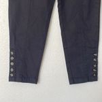 Who What Wear NWOT  Black Tie Waist Button Ankle Tapered Pant Size 6 Photo 2