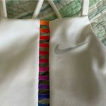 Nike White Sports Bra with Rainbow Stripe Photo 1