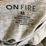 On Fire Tee by  Gray size M crop top Photo 1