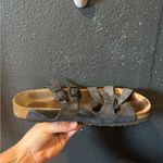 Tatami Dark Blue Strappy Sandals with Buckles Size 10 Brown Photo 5