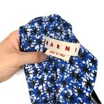 MARNI Silk Geo Shift Dress Royal Blue White Black 46 (10) Size L Photo 5