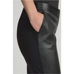 Lafayette 148 New York Manhattan Leather & Stretch Knit Cigarette Pants sz. 4 Photo 1