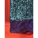 Dress the Population  Sequin Dress Ombre Blue Green Cocktail Party Dress Sparkly Photo 7