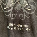 Y2K Yachtclub Pirate Queen T Shirt XL Old Town San‎ Diego CA Graphic Top Bling Black Photo 3