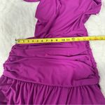 Tanya Taylor  Size 12 Purple Elegant Ruched Cut Out Side Slit Nami Gown Dress Photo 13