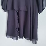 Revolve A.O.T.C Sexy Black Sheer Peekaboo Ruffle Long Sleeve Dress Photo 3