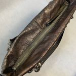 Coach Metallic Pewter Brooke slouchy hobo handbag chunky silver hardware Photo 8