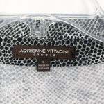 Adrienne Vittadini  Button Down Snake Print Top Size L Photo 1