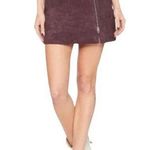 BLANK NYC 100% Leather Suede Zipper Mini Skirt - 27 Photo 1