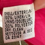 Talbots  Pink‎ Iris Linen Blazer Vintage Preppy Classic Workwear Minimalist Sz 12 Photo 5