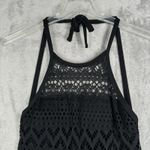 Robin Piccone Swim Cover Up Women Small Black Lace Trim Romantic Swim Neutral Photo 3