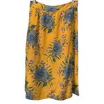 Madewell Silk Side-Button Skirt in Painted Blooms Photo 11