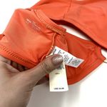 Aerie NEW  Orange Tortoiseshell Ring Wide Straps Beach Scoop Bikini Top L Photo 2