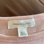 Treasure & Bond NWT  pink sweatshirt L 50% cotton Photo 6