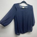 Urban Outfitters Pins & Needles Sheer Ruffle Workwear Casual Lightweight Womens Top Size Medium Photo 4