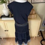 Veronica Beard VERONICA‎ BEARD Amaia cotton poplin midi dress Embroidered Size Small Photo 5