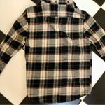 Jules Plaid Layered Hoodie Flannel Shirt Layered Grunge Emo 90s Plaid Neutrals S Brown Photo 4