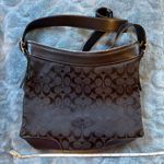 Coach  Black Monogram Shoulder Bag Photo 0