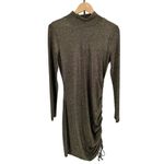 n:philanthropy Demetra Metallic Minidress Brown Gold Bodycon Stretch size Large Photo 4