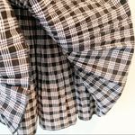 Handmade  Black White Plaid Checkered Skater Pleated Circle Skirt XS/S Photo 2