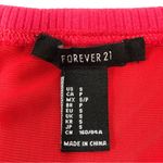 Forever 21  Red Ruffle neckline Bodysuit off the shoulder ladder side opening Photo 2