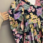 YAS Flower AOP Organic Cotton 3/4 Sleeves Sky Captain Short Dress US(0 Photo 3