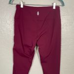 Free People Movement Women M Maroon Red Leggings Side Stripe Athletic Yoga Photo 5