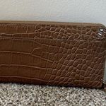 Kate Spade LARGE CONTINENTAL ZIP AROUND LEATHER WALLET CLUTCH COGNAC BROWN Photo 2