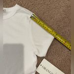 Orange Kiss  White Crewneck Short Sleeve Tee Photo 8