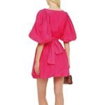 Rhode Marni Bright Pink Bubble Hem Mini Dress Small Pink Photo 10