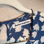 Reformation  Blue and White Floral Midi Dress Photo 1