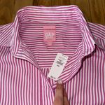 Gap X Barbie The Big Shirt Pink Stripped Button Down Photo 2