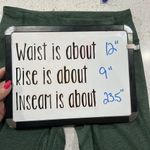 Outdoor Voices  Size S 7/8 Length Warm Up Leggings Hunter Green Space Dye Stretch Photo 9