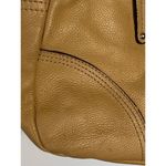 Tignanello Tan Pebble Leather Shoulder Tote Bag Purse Silver Hardware Photo 4