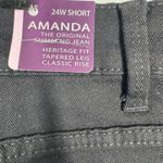 Gloria Vanderbilt Amanda Black Slimming Stretch Heritage Fit Capris 24W Short Photo 5