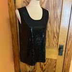 Vtg 90s sequined black tank top Size M Photo 5